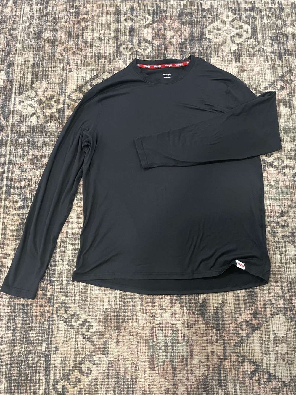Wrangler Men’s Black Long Sleeve Crew Tee